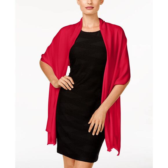 INC INTERNATIONAL CONCEPTS Red Wrap & Scarf OS - Picture 1 of 9